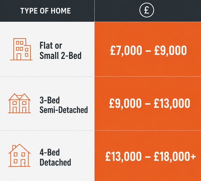 air source heat pump cost by home type