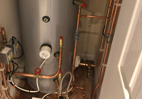 installed conventional boiler